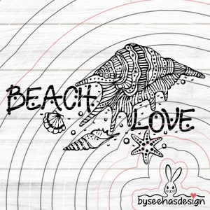 Beach Love Plotterdatei SVG DXF