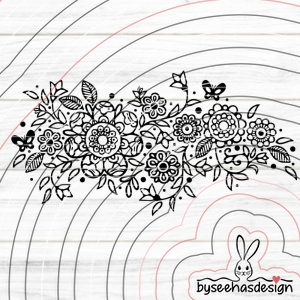 Blumen Deko Plotterdatei SVG DXF FCM