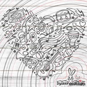 music heart Plotterdatei SVG DXF