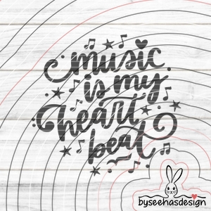 music beat Plotterdatei SVG DXF FCM