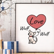 Chihuahua mit Herz Plotterdatei SVG DXF 