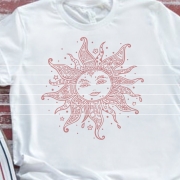 Sonne Plotterdatei SVG DXF