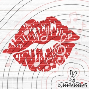 music-kiss Plotterdatei SVG DXF FCM