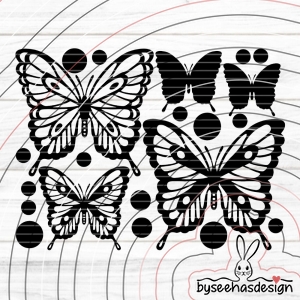 Schmetterlinge Plotterdatei SVG DXF