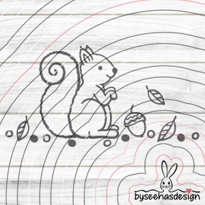 Eichhörnchen Plotterdatei SVG DXF