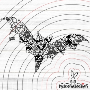 Fledermaus Plotterdatei SVG DXF FCM