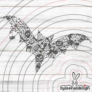 Fledermaus Plotterdatei SVG DXF