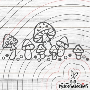Fliegenpilze Plotterdatei SVG DXF
