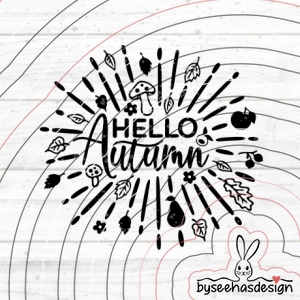 Hello Autumn Plotterdatei SVG DXF FCM