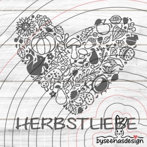 Herbst Herz Plotterdatei SVG DXF