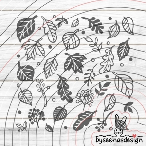 Herbst Laub Plotterdatei SVG DXF
