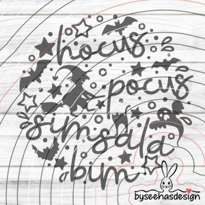Hocus Pocus Plotterdatei SVG DXF