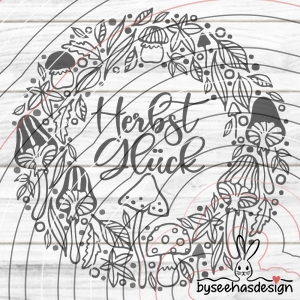 Kranz Herbst Glück Plotterdatei SVG DXF