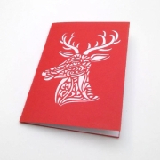 Karte Hirsch B6 Plotterdatei SVG DXF