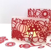 Zwei Herbst Lichter Plotterdatei SVG DXF 