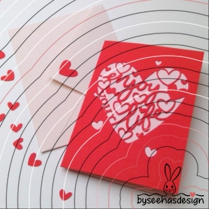 Karte Enjoy mit Kuvert Plotterdatei SVG DXF