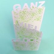 Karte Glück Plotterdatei SVG DXF