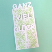 Karte Glück Plotterdatei SVG DXF