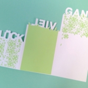 Karte Glück Plotterdatei SVG DXF