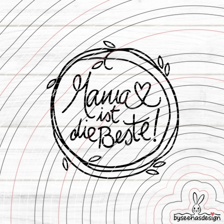 Beste Mama Plotterdatei SVG DXF