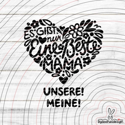 Mamaherz Plotterdatei SVG DXF 