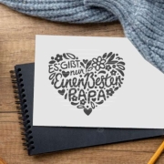 Papaherz Plotterdatei SVG DXF