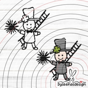 Kaminfeger Plotterdatei SVG DXF FCM