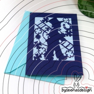 Karte Kaminfeger mit Kuvert Plotterdatei SVG DXF