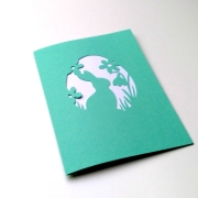 Karte Hase mit Blumen Plotterdatei SVG DXF