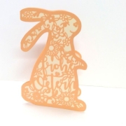 Karte Osterhase mit Kuvert Plotterdatei SVG DXF