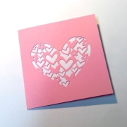 Karte Herz mit Herzen Plotterdatei SVG DXF