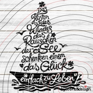 Glückssegler Plotterdatei SVG DXF FCM