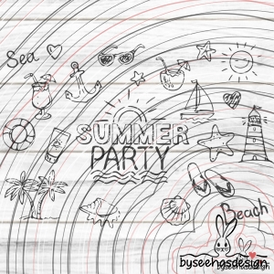 Summerparty Plotterdatei SVG DXF