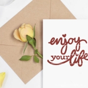 enjoy your life Plotterdatei SVG DXF FCM