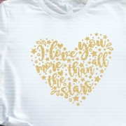 I love You more than stars Plotterdatei SVG DXF