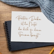 Positives Denken Plotterdatei SVG DXF 