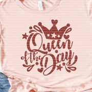 Queen of the Day Plotterdatei SVG DXF
