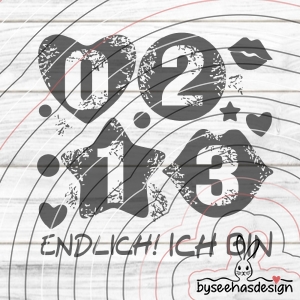 Zahlen Set 1 2 3 0 Plotterdatei SVG DXF