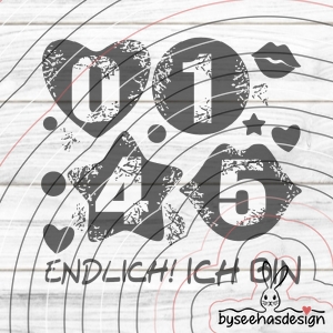 Zahlen Set 1 4 5 0 Plotterdatei SVG DXF 