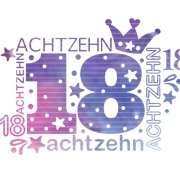 Zahl Achtzehn Plotterdatei SVG DXF