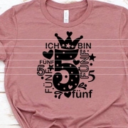 Zahl 5 Plotterdatei SVG DXF