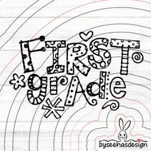 First Grade Plotterdatei SVG DXF