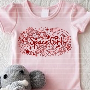 Space Girl Plotterdatei SVG DXF