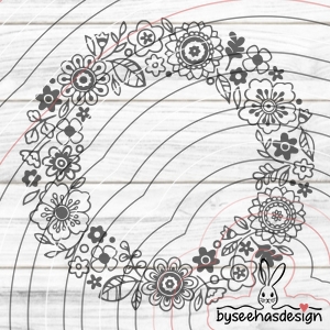 Blumen Kranz Plotterdatei SVG DXF 