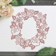 Blumenkranz Plotterdatei SVG DXF