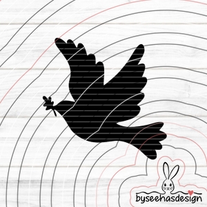Frieden Taube Plotterdatei SVG DXF