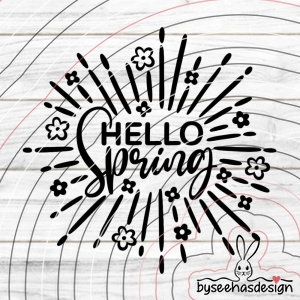 Hello Spring Plotterdatei SVG DXF