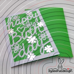 Birthday Karte B6 Plotterdatei SVG DXF