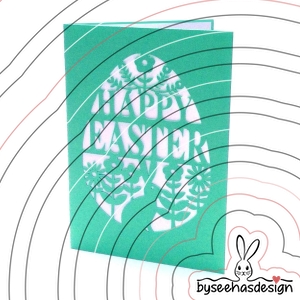 Karte Happy Easter Plotterdatei SVG DXF