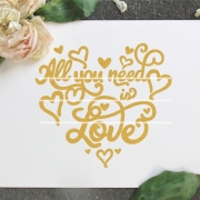 All You need is Love Plotterdatei SVG DXF